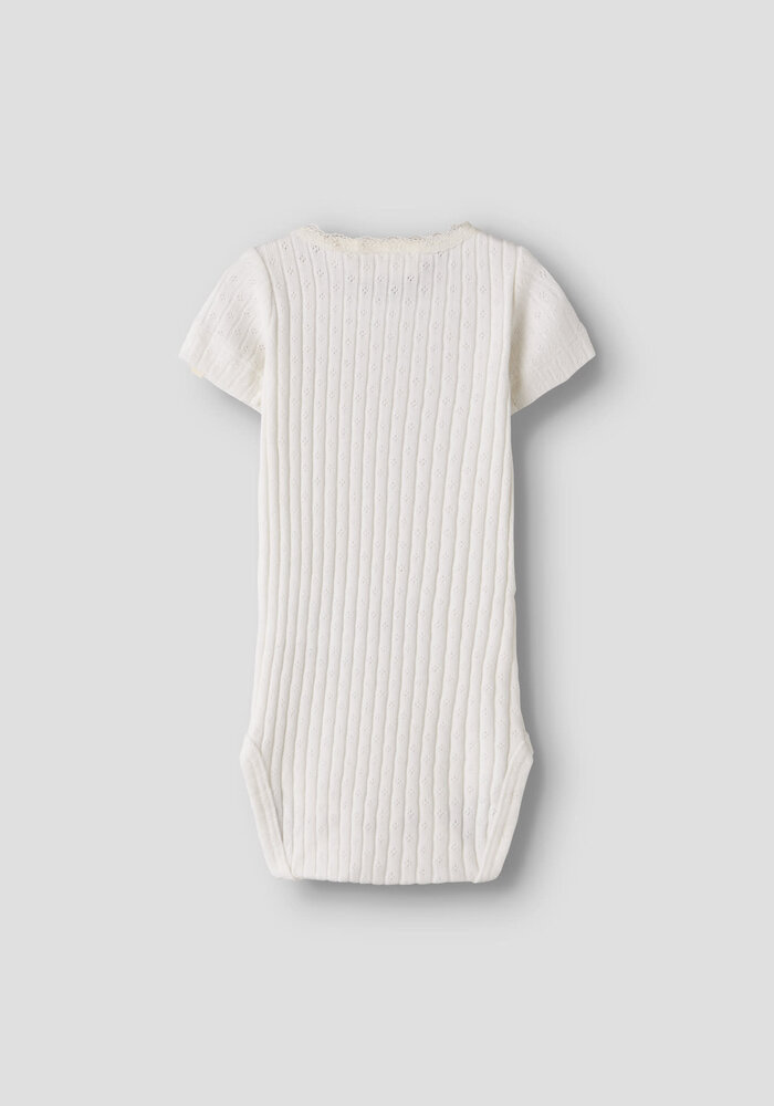 Lil' Atelier NBFHALDIS SS SLIM BODY LIL Coconut Milk