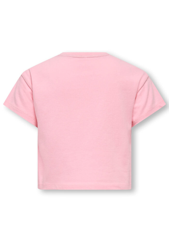 Only Kids KMGBELINDA LIFE SS REG PRINTED TEE JRS Romance Rose Delicious