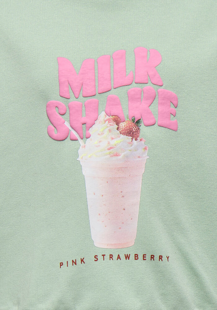 Only Kids KMGSINA LS LOOSE PRINTED O-NECK UB SWT Aqua Foam Milkshake