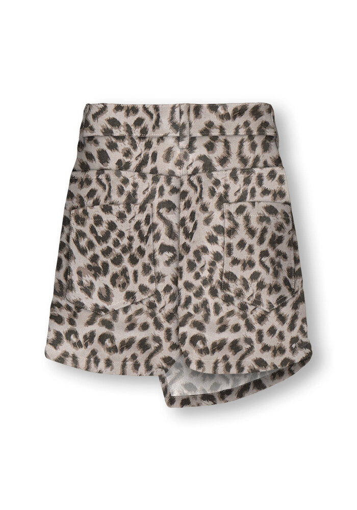 Only Kids KOGANLIE-NAOMI ANIMAL SKORT VD PNT Silver Lining Leo Washed