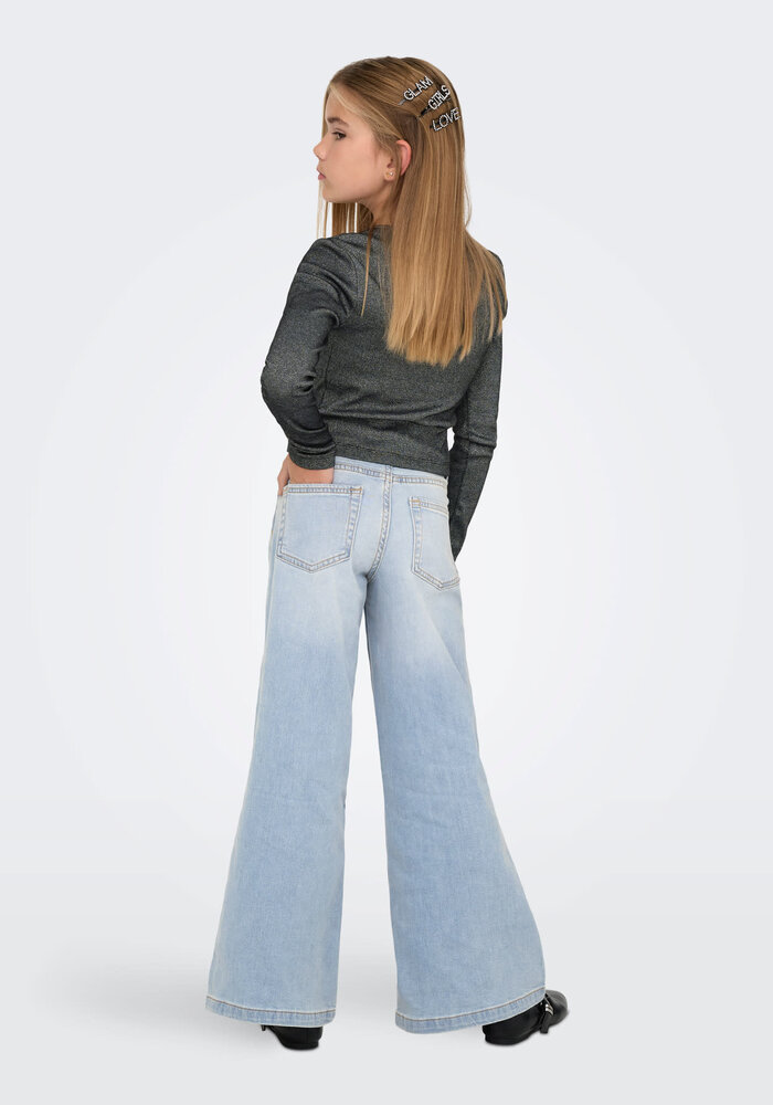Only Kids KOGCALIFORNIA MW WIDE FLARED AKM217 NOOS Light Blue Denim