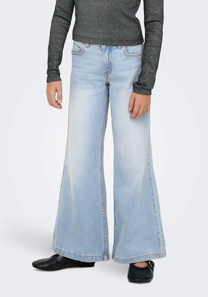Only Kids KOGCALIFORNIA MW WIDE FLARED AKM217 NOOS Light Blue Denim