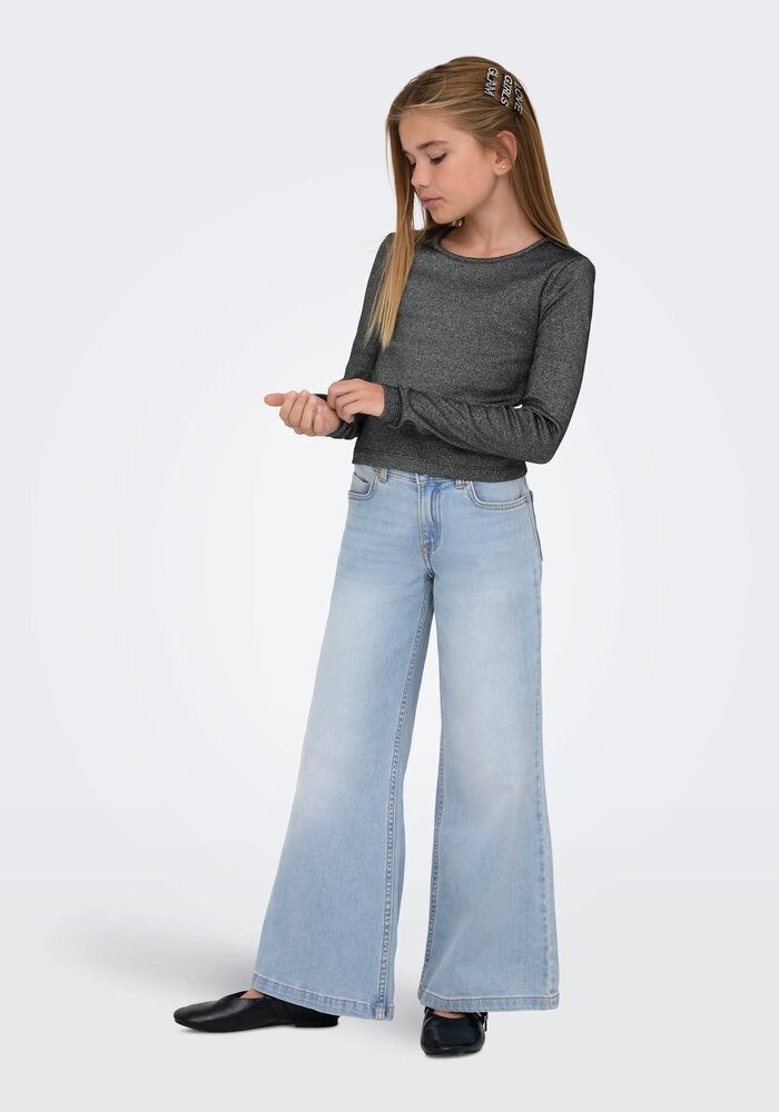 Only Kids KOGCALIFORNIA MW WIDE FLARED AKM217 NOOS Light Blue Denim