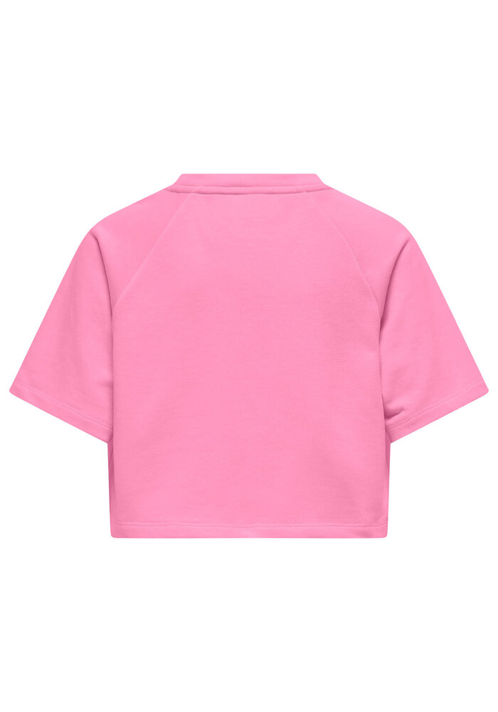 Only Kids KOGCORA S/S PRINT O-NECK UB CS SWT Begonia Pink Raval