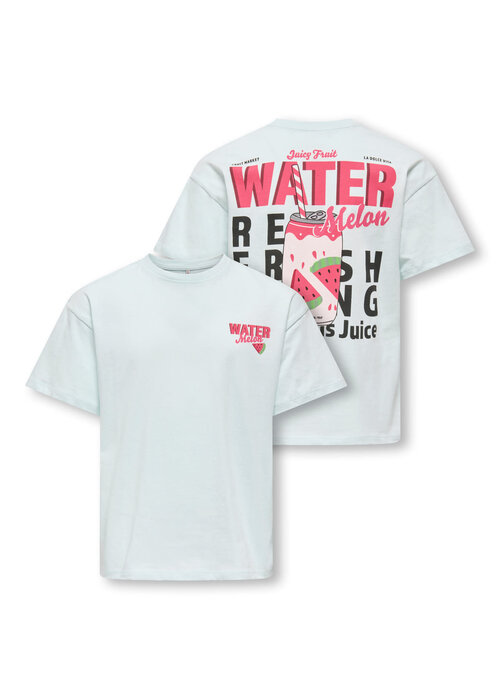 Only Kids Only Kids KOGCANA LIFE SS LOOSE PRINTED TOP JRS Wan Blue Melon