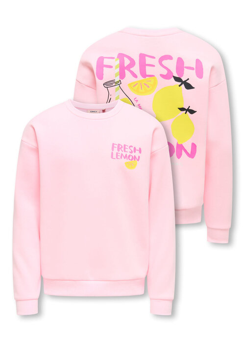 Only Kids Only Kids KOGCANASTA LS LOOSE PRINTED UB SWT Barely Pink Lemon