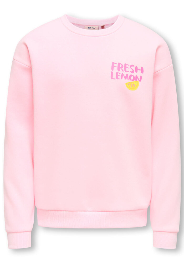 Only Kids KOGCANASTA LS LOOSE PRINTED UB SWT Barely Pink Lemon