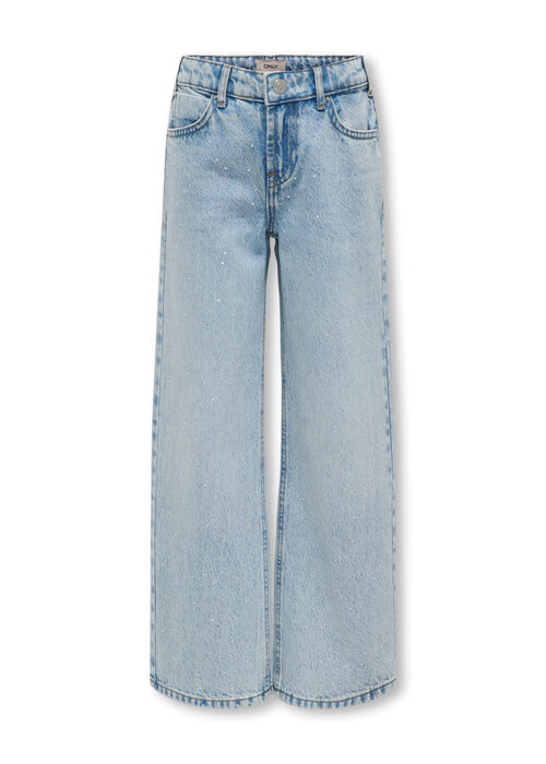 Only Kids Only Kids KOGCOBAIN RHINESTONE WIDE DNM AZG NOOS Light Blue Denim