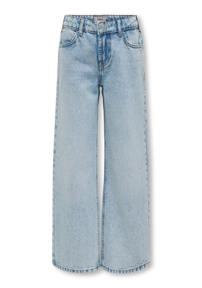 Only Kids KOGCOBAIN RHINESTONE WIDE DNM AZG NOOS Light Blue Denim