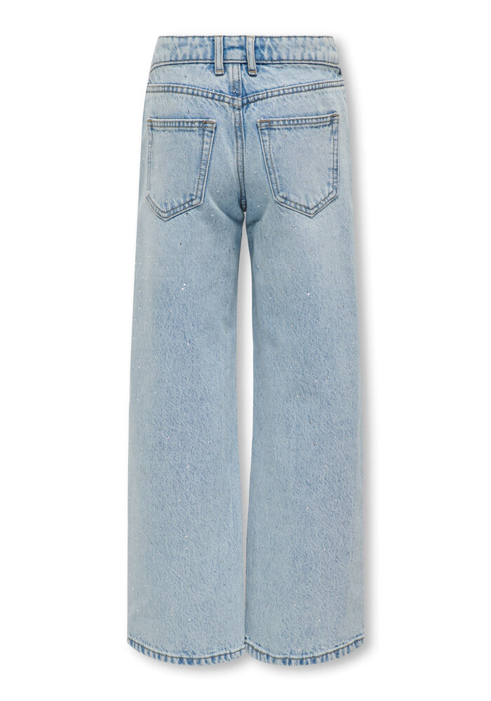 Only Kids KOGCOBAIN RHINESTONE WIDE DNM AZG NOOS Light Blue Denim