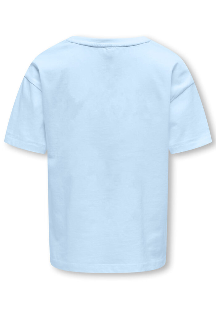 Only Kids KOGCARTY LIFE S/S TEE BOX CS JRS Cashmere Blue CheckSmiley