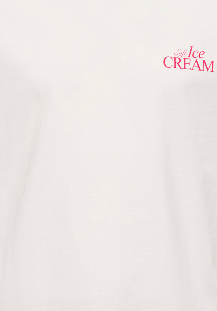 Only Kids KOGHELEN LIFE S/S LOOSE TEE JRS NOOS Cloud Dancer Icecream