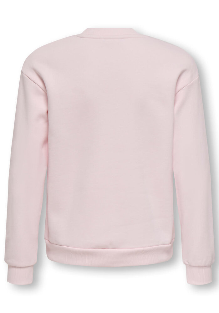 Only Kids KOGLOVELY LIFE LS BOXY PRINTED SWT Barely Pink Love