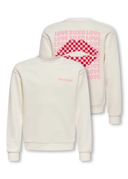 Only Kids Only Kids KOGLOVELY LIFE LS BOXY PRINTED SWT Tofu Lips