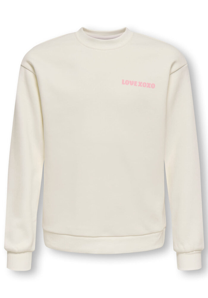 Only Kids KOGLOVELY LIFE LS BOXY PRINTED SWT Tofu Lips