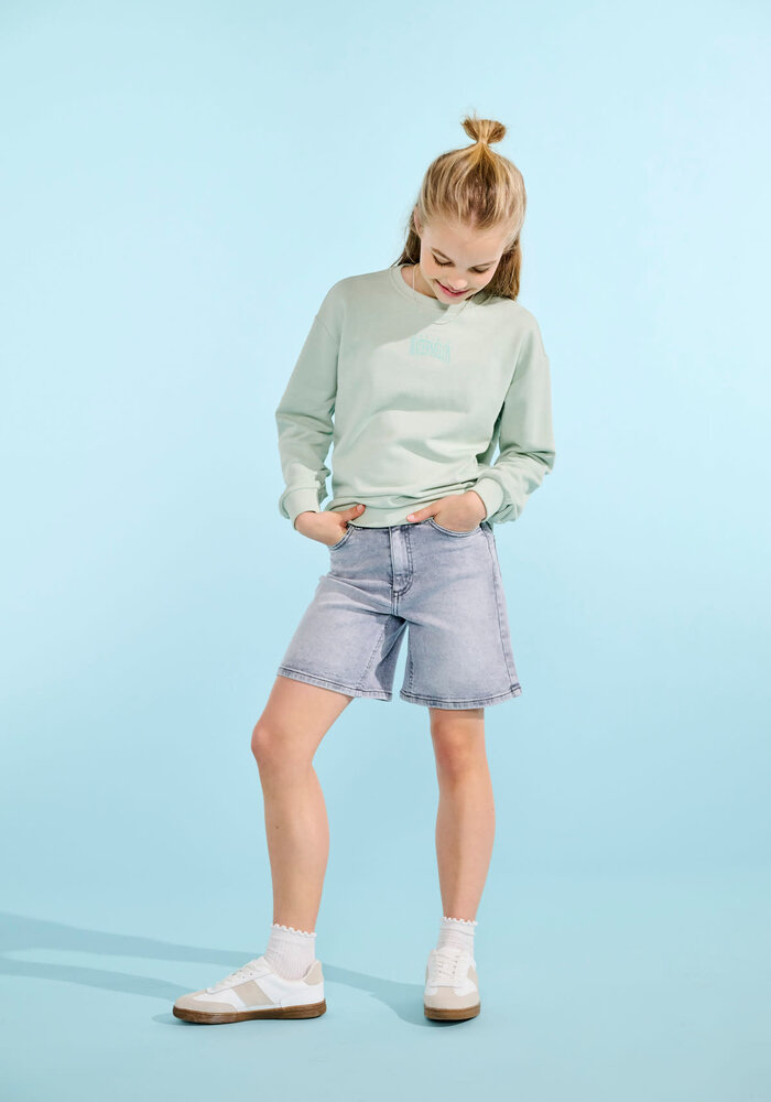 Only Kids KOGPHILEA LIFE L/S LOOSE UB VD SWT NOOS Aqua Foam Watermelon