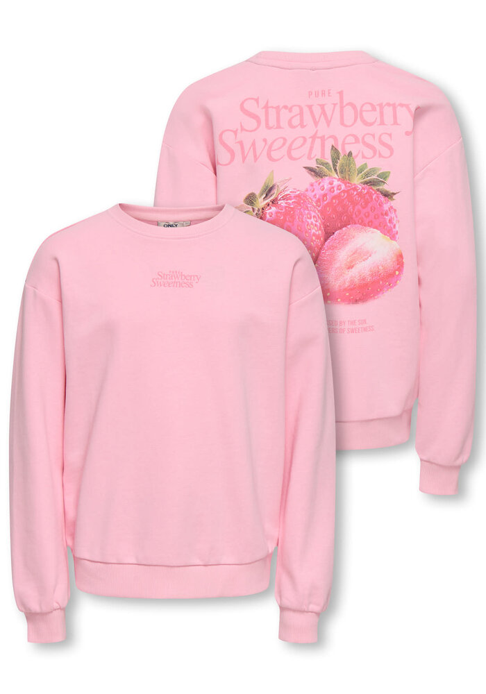 Only Kids KOGPHILEA LIFE L/S LOOSE UB VD SWT NOOS Romance Rose Strawberry