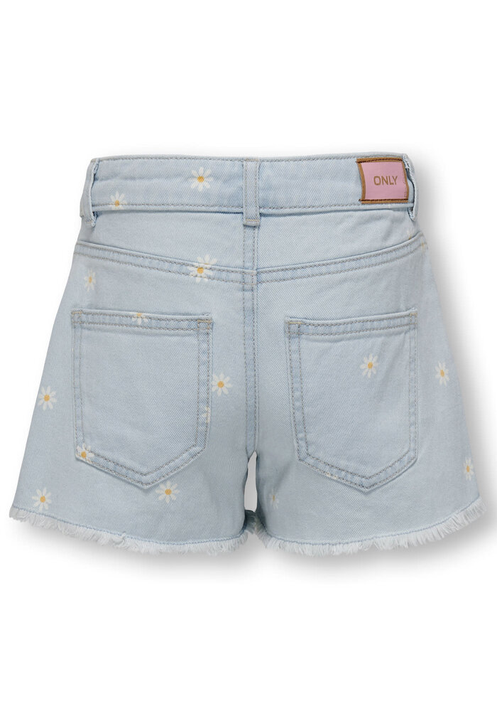 Only Kids KOGROBYN DAISY SHORTS BJ NOOS Light Blue Denim