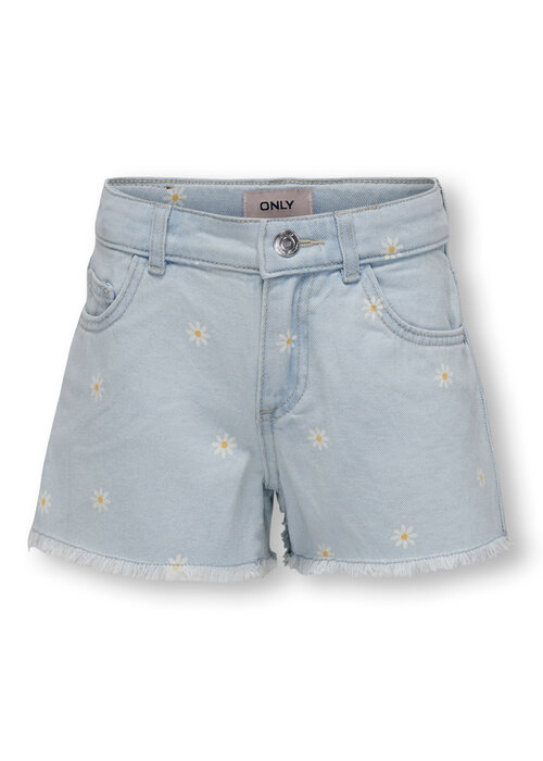 Only Kids Only Kids KOGROBYN DAISY SHORTS BJ NOOS Light Blue Denim