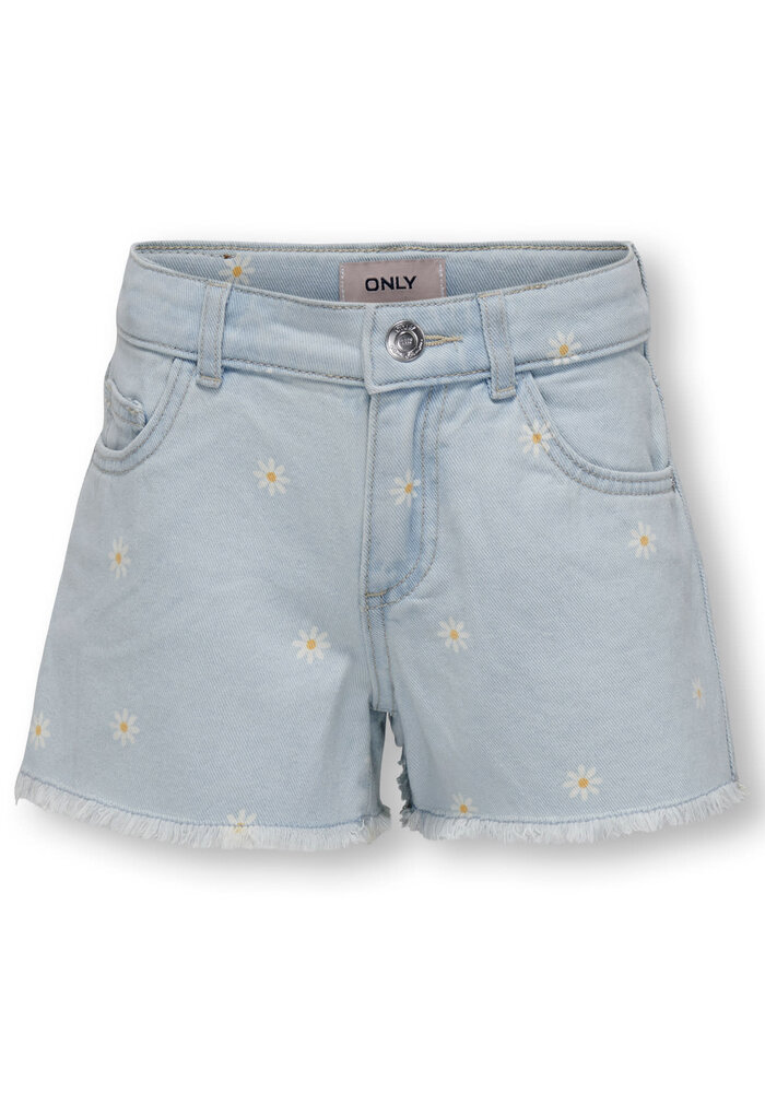 Only Kids KOGROBYN DAISY SHORTS BJ NOOS Light Blue Denim
