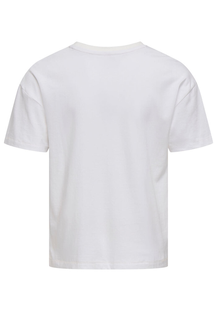 Only Kids KOGRUTH SOLEI LIFE S/S TOP BOX CS JRS Cloud Dancer Sunbeam