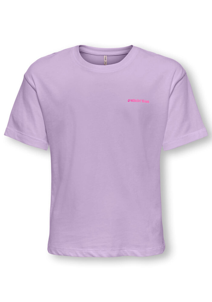 Only Kids KOGRUTH SUN LIFE S/S TOP BOX CS JRS Orchid Bloom Back Sunbeam