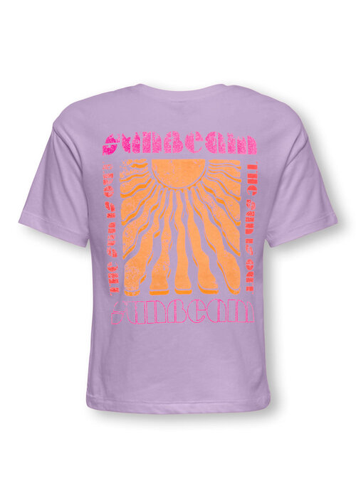 Only Kids Only Kids KOGRUTH SUN LIFE S/S TOP BOX CS JRS Orchid Bloom Back Sunbeam