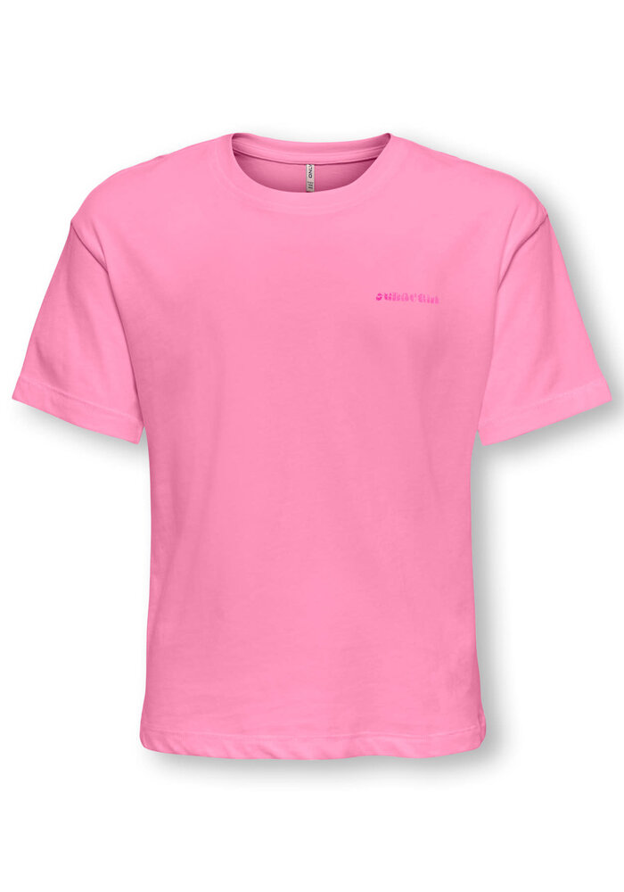 Only Kids KOGRUTH SUN LIFE S/S TOP BOX CS JRS Begonia Pink Back Sunbeam