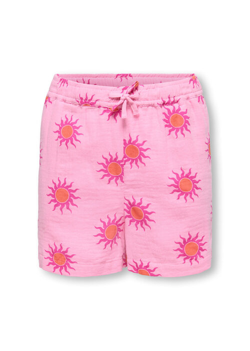 Only Kids Only Kids KOGTHYRA LIFE AOP SHORTS CS WVN Begonia Pink Soleil