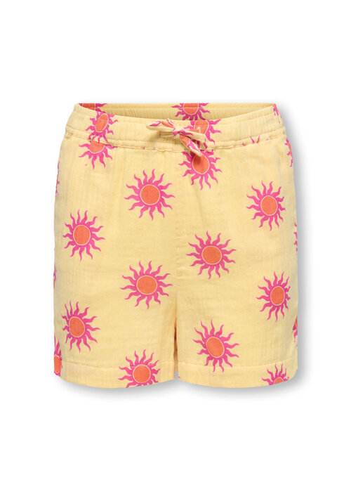 Only Kids Only Kids KOGTHYRA LIFE AOP SHORTS CS WVN Sunlight Soleil