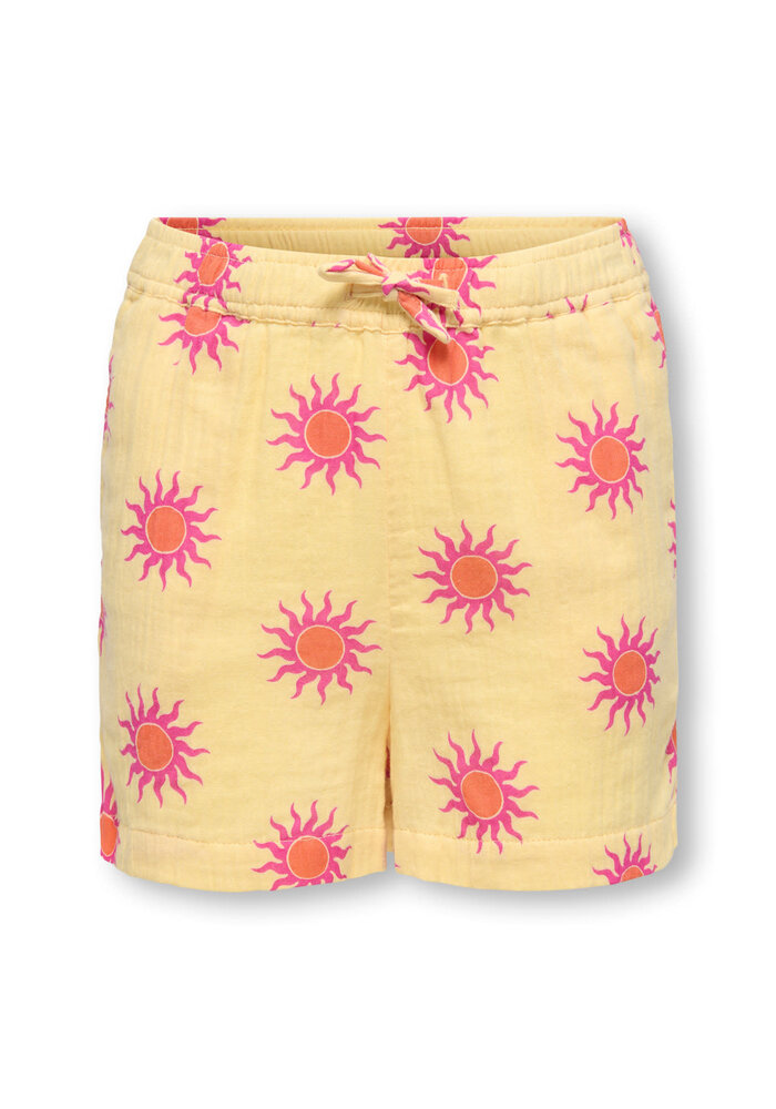 Only Kids KOGTHYRA LIFE AOP SHORTS CS WVN Sunlight Soleil