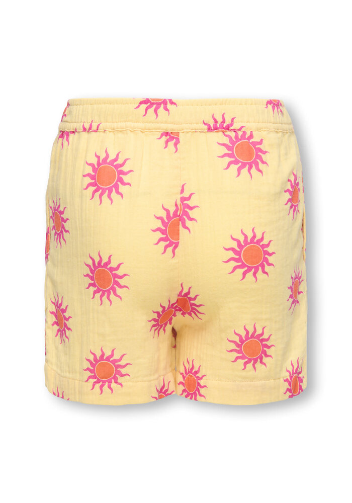 Only Kids KOGTHYRA LIFE AOP SHORTS CS WVN Sunlight Soleil