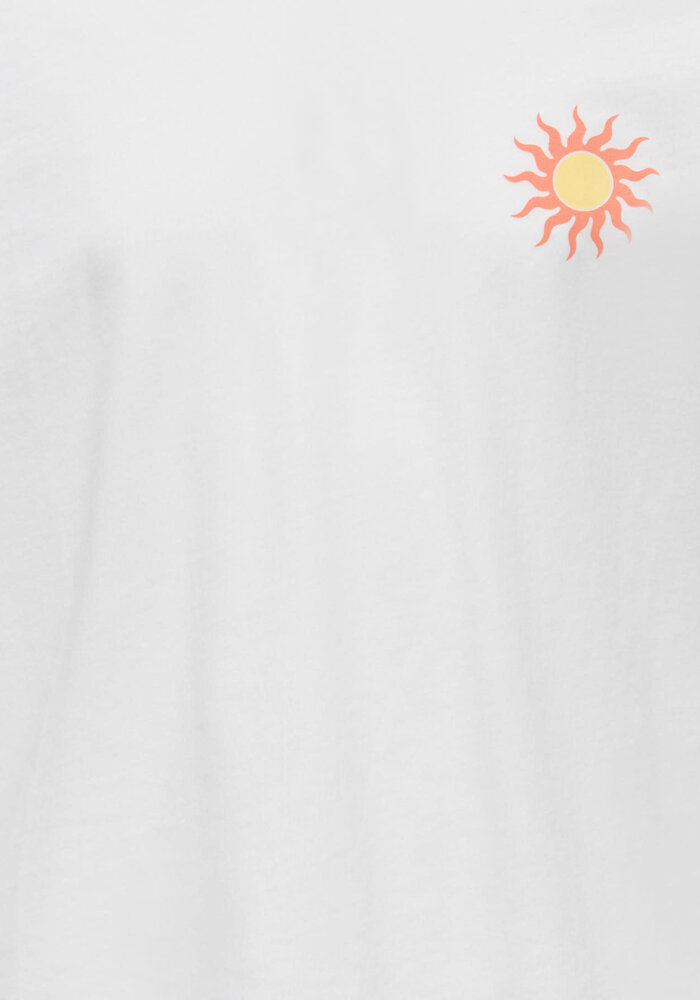 Only Kids KOGSOLI-VERAS S/S TOP CS JRS Cloud Dancer Sol/Pink Glo