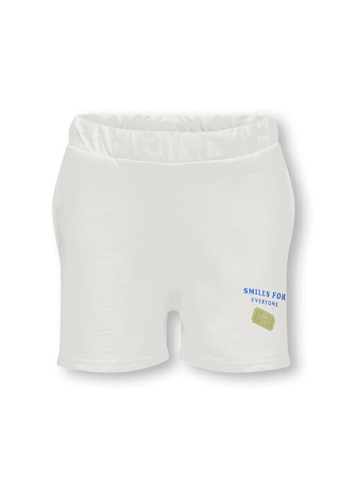Only Kids Only Kids KOGOCEAN LIFE SHORTS UB SWT Cloud Dancer Smile