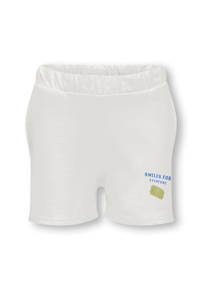 Only Kids KOGOCEAN LIFE SHORTS UB SWT Cloud Dancer Smile