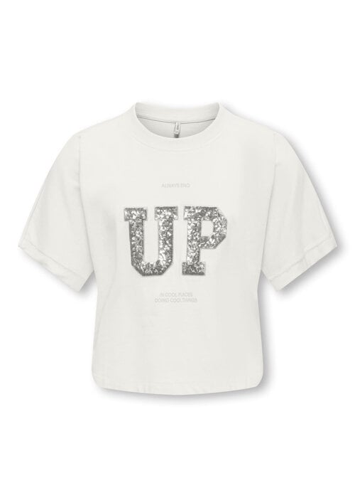 Only Kids Only Kids KOGSTELLA S/S PRINT JRS Cloud Dancer Up / Tonal