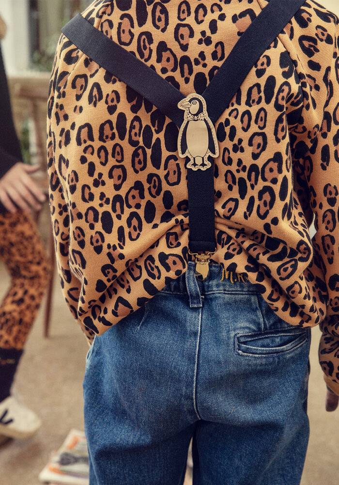 Mini Rodini BASIC LEOPARD SWEATSHIRT Beige