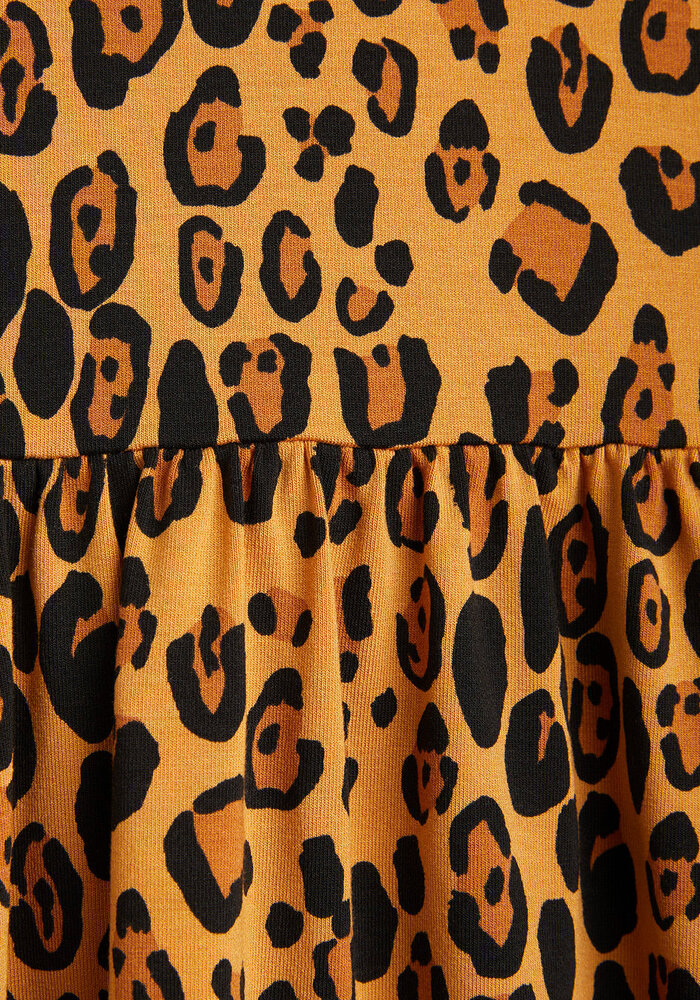 Mini Rodini Basic leopard ss dress TENCEL™ Beige