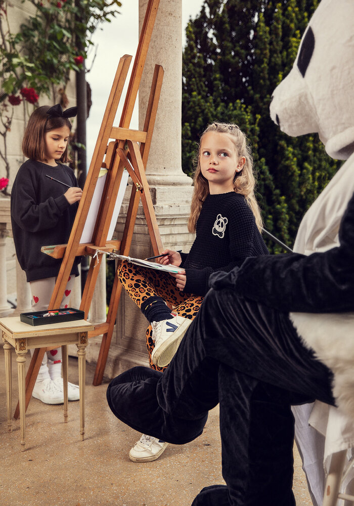 Mini Rodini Basic leopard leggings Beige 2