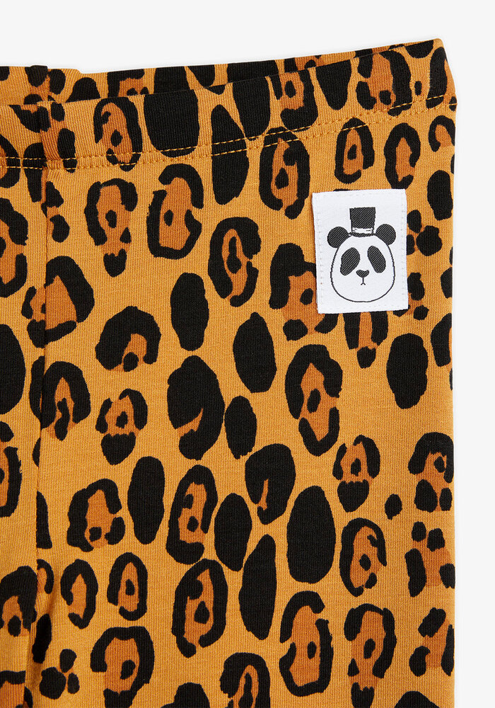 Mini Rodini Basic leopard leggings Beige 2