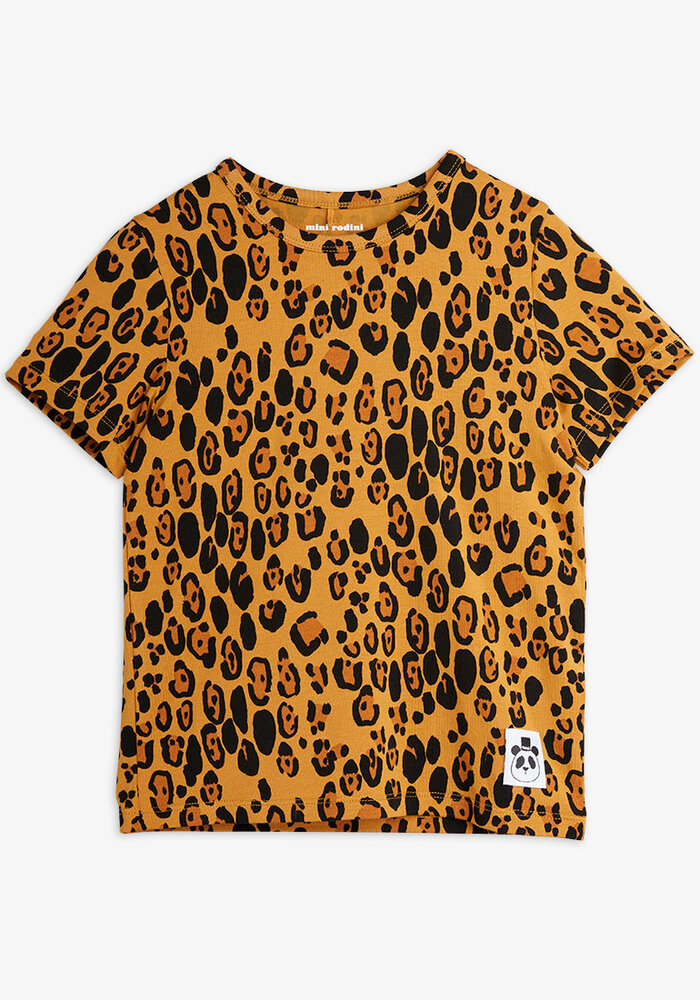Mini Rodini Basic leopard ss tee Beige 1