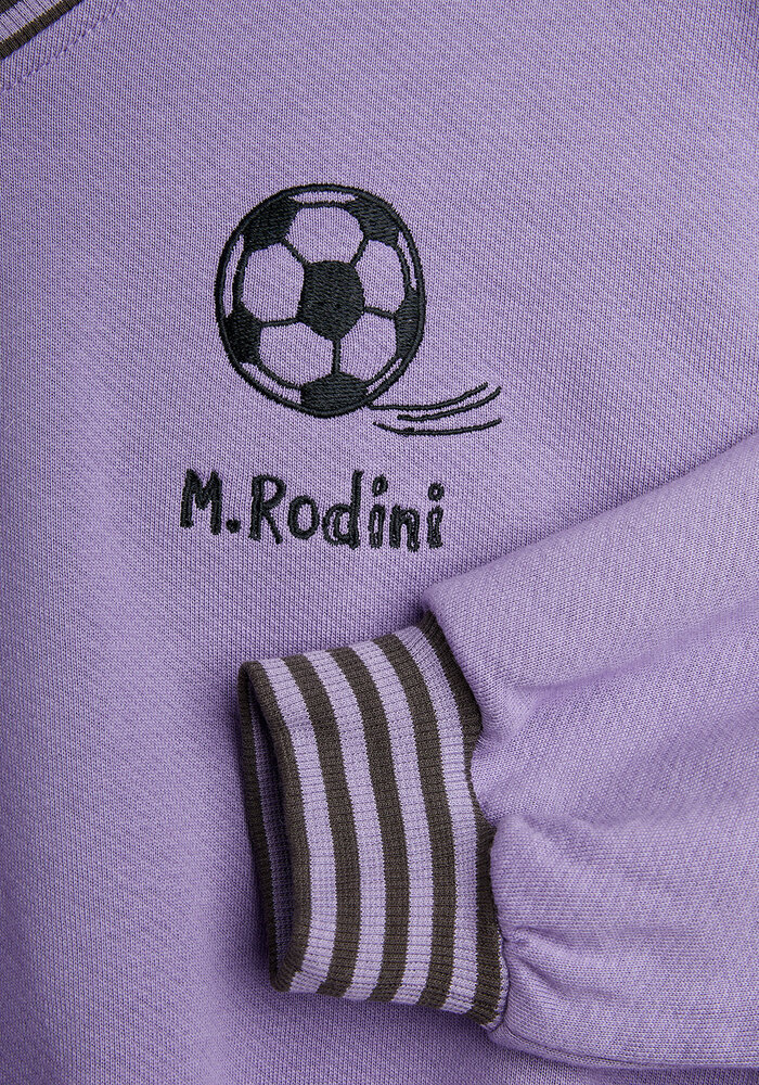 Mini Rodini Football emb sweatshirt Purple