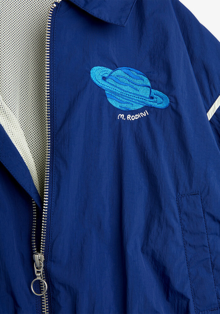 Mini Rodini Planet emb nylon jacket Blue
