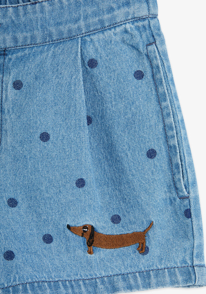 Mini Rodini Lw denim dots aop shorts 2 Blue