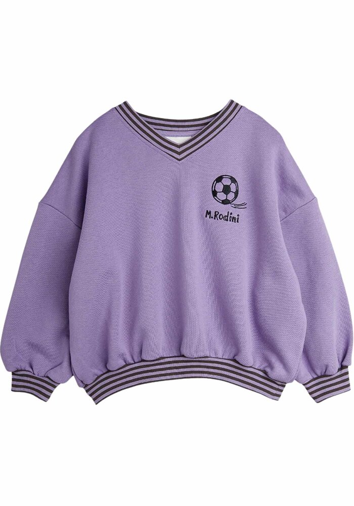 Mini Rodini Football emb sweatshirt Purple