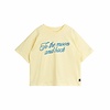 Mini Rodini To the Moon embroidery SS tee – Yellow
