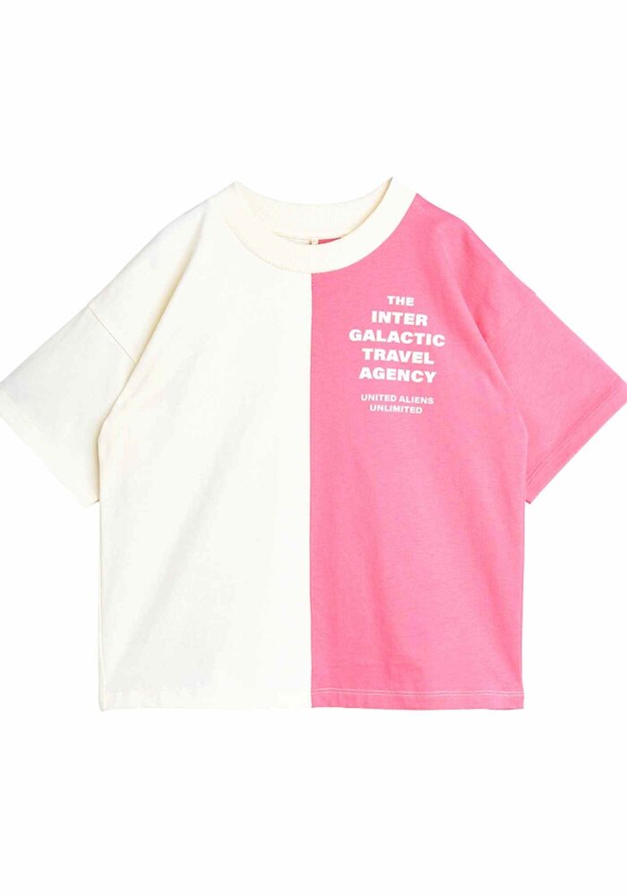 Mini Rodini Travel agency split color sp ss tee Multi