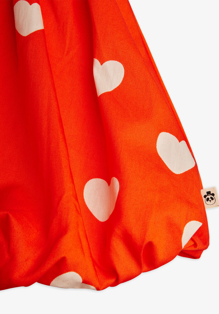 Mini Rodini Hearts aop woven balloon skirt Red