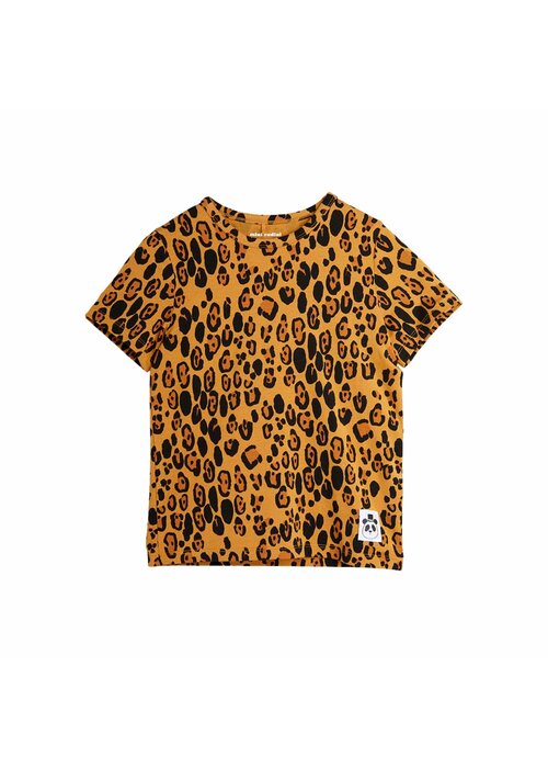 Mini Rodini Mini Rodini Basic leopard ss tee Beige 1