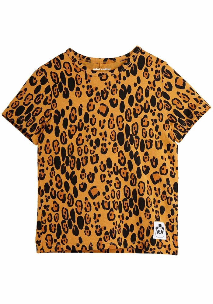 Mini Rodini Basic leopard ss tee Beige 1